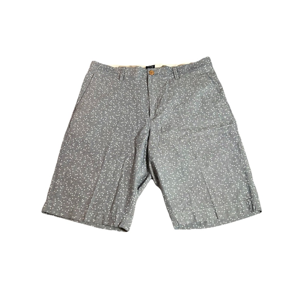 J.Crew Shorts Men's 34 Rivington 11" Gray Chino Shorts Floral AOP Preppy Beach - Picture 1 of 5
